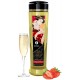 Massage Oil Romance Strawbery Wine - Zapach Szampana z truskawkami 240 ml