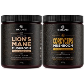 Solve Labs Lion's Mane 100g + Cordyceps 100g