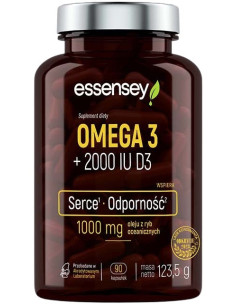 Essensey Omega 3 + 2000 IU D3 90 kapsułek