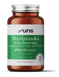 Brodziuszka Wiechowata + Bioperine 60 Vege kap.