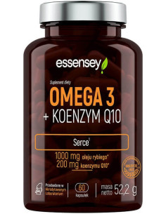 Essensey Omega 3 + Koenzym Q10 60 kapsułek
