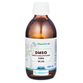 DMSO Dimetylosulfotlenek 99,96% 250ml