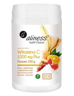 Aliness Witamina C 1000 Buforowana Plus Proszek 250g