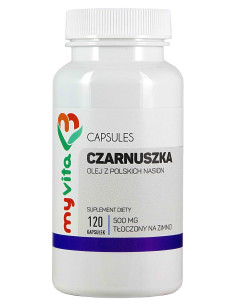 MyVita Olej z czarnuszki 500mg 120 kap.