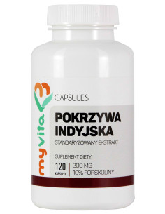 MyVita Pokrzywa indyjska 10% 200mg 120 kap.