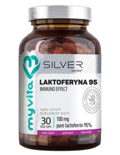 MyVita SILVER PURE 100% Laktoferyna 100mg 30 kap.