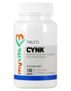 MyVita Cynk (glukonian cynku) 100 tab.