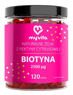 MyVita Żelki naturalne Biotyna 120 szt.