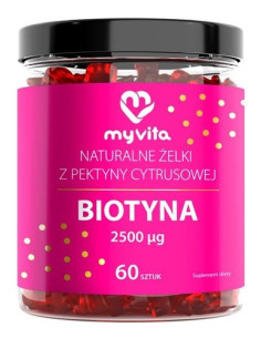 MyVita Żelki naturalne Biotyna 60 szt.