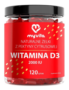 MyVita Żelki naturalne Witamina D3 2000 iu 120 szt.