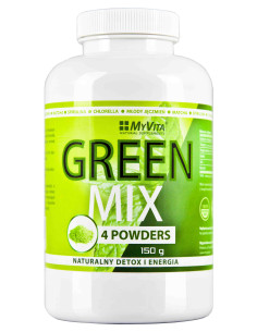 MyVita Green MIX (4 powders) DETOX I ENERGIA 150g