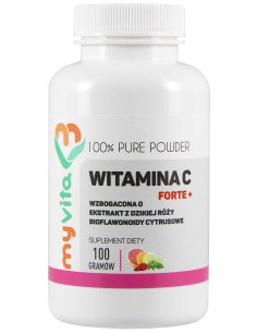 MyVita Witamina C FORTE Plus (wit.C+biofl.+roża) 100g