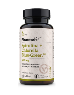 Pharmovit Spirulina + Chlorella Blue-Green 500 mg 180 tab.