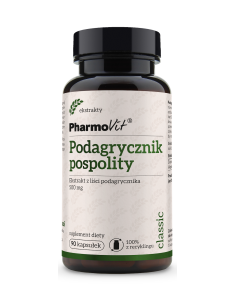 Pharmovit Podagrycznik pospolity Ekstrakt z liści podagrycznika 450 mg 90 kap.