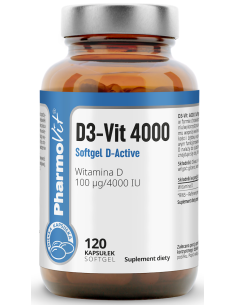 Pharmovit D3-Vit 4000 Softgel D-Active 120 kap.