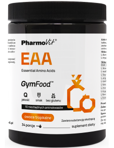 Pharmovit EAA Essential Amino Acides (owoce tropikalne) 375 g.