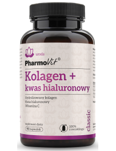 Pharmovit Kolagen + kwas hialuronowy 90 kap.