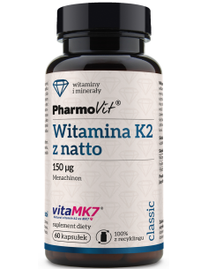 Pharmovite K2 z natto 150 µg 60 kap.