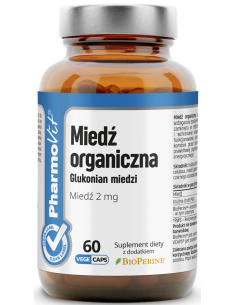 Pharmovit Miedź organiczna 2 mg 60 kap Vege.