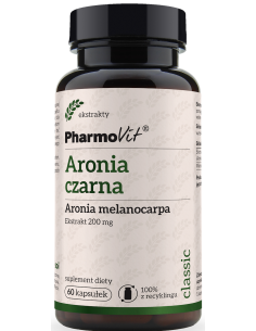 Pharmovit Aronia czarna Aronia melanocarpa 20:1 200 mg 60 kap.