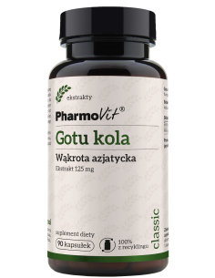 Pharmovit Gotu kola Wąkrota azjatycka 125 mg 90 kap.