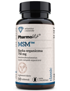 Pharmovit MSM™ Siarka organiczna 750 mg 120 tab.