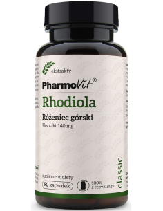 Pharmovit Rhodiola Różeniec górski 4:1 140 mg 90 kap.