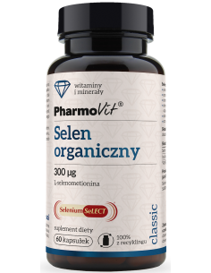 Pharmovit Selen organiczny L-selenometionina 300 µg 60 kap.