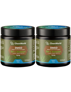 ChemWorld Żel DMSO 70% z Aloesem - 240 ml