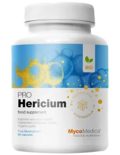 MycoMedica Hericium PRO - 30% beta 1,3/1,6 D glukanów - 90 kaps