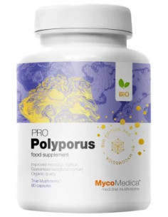MycoMedica Polyporus PRO - 30% beta 1,3/1,6 D glukanów - 90 kaps.