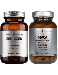 Pureline Dla mężczyzn Żeń-szeń koreański + Maca BIO