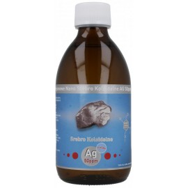Niejonowe Nano Srebro AG 50 ppm butelka szklana 300 ml
