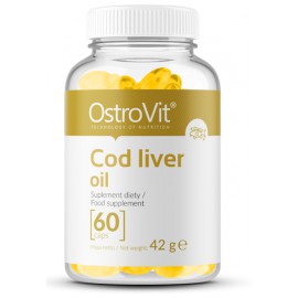 Cod Liver Oil Olej z Wątroby z Dorsza Atlantyckiego 60 kap.