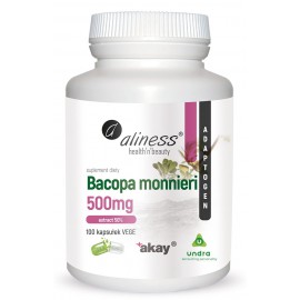 Bacopa Monnieri Extract 50%, 500mg Vege 100 kap.