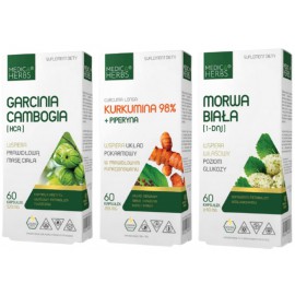 Ograniczenie apetytu - Garcinia Cambogia + Kurkumina + Piperyna + Morwa Biała
