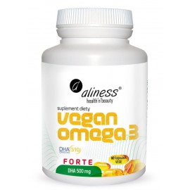 Vegan Omega 3 FORTE DHA 500mg 60 Vege kap.