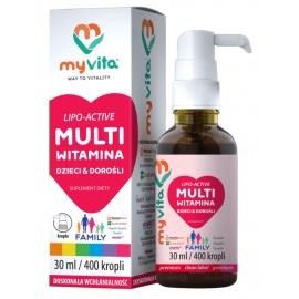 Multiwitamina Lipo-Active Family Dzieci i Dorośli - krople 30ml