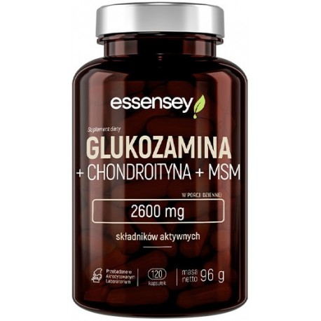 Essensey Glukozamina + Chondroityna + MSM - 120 kaps